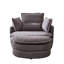 Fauteuil pivotant en velours côtelé moderne avec rembourrage en éponge et siège confortable-100966228-100966233