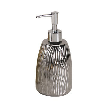Jasmine Ceramic / Porcelain Soap Dispenser, Gold