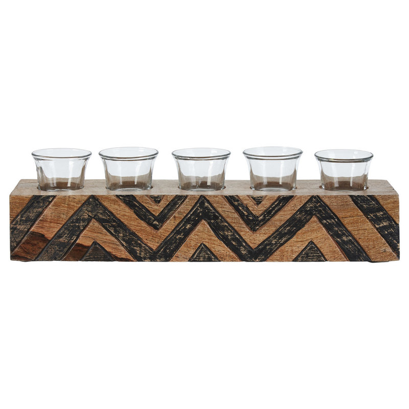 Wood Tabletop Tealight Holder
