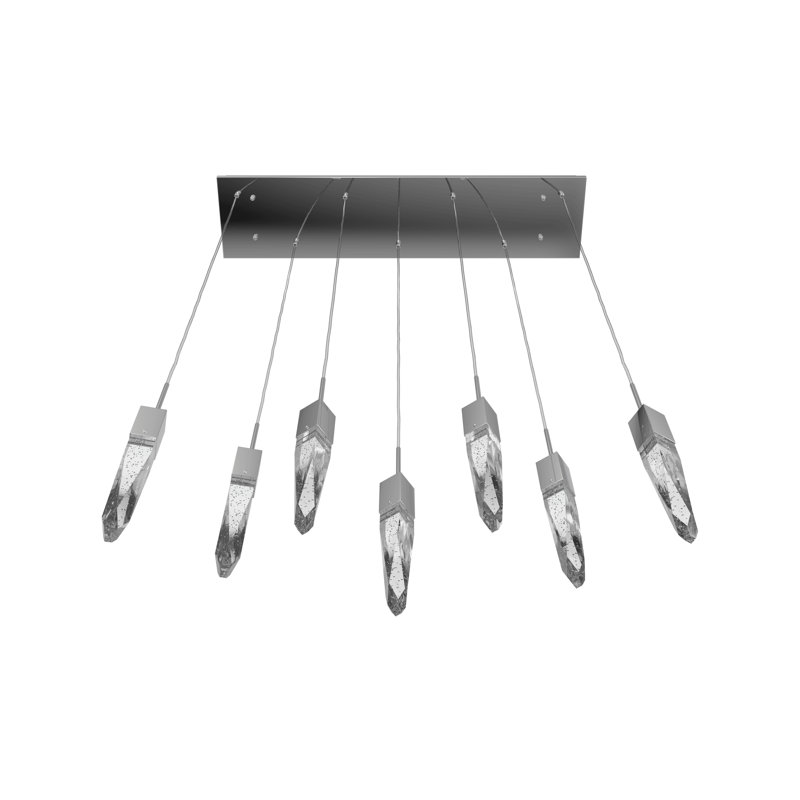Aspen 7 - Light Pendant, Chrome, Hand-Carved
