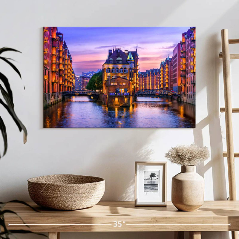 Ville de Speich à Hambourg, H 16 po x l 24 po