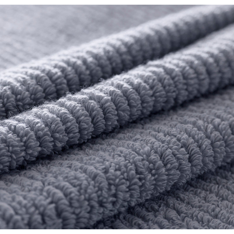 Turkish Ribbed Washcloth Set, Mineral