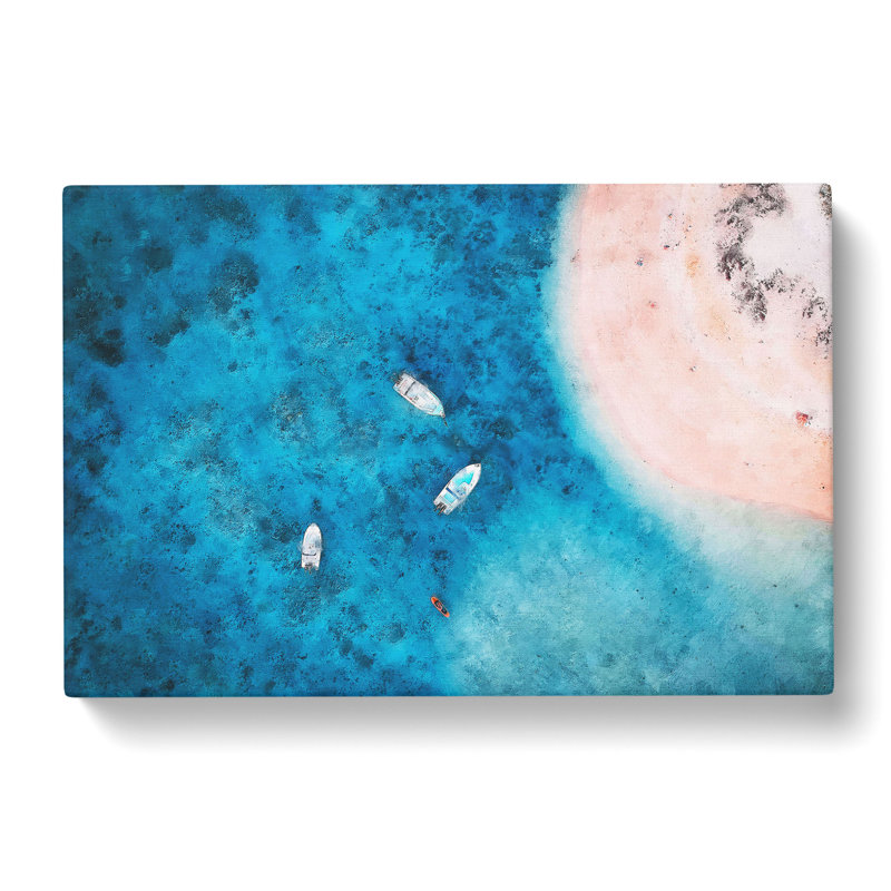Boats Painting - Wrapped Canvas, 60cm H x 91cm W x 3cm D