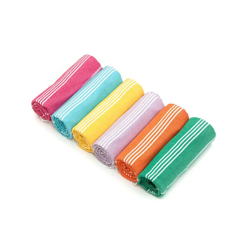Ensemble de serviettes de plage 100% coton turc | Serviettes de piscine surdimensionnées 38 po x 71 po