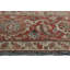 Tapis unique 9 pi 1 po x 11 pi 6 po des années 1960 bleu délavé / terre cuite / ivoire / or / multicolore