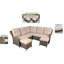 Adone Polyethylene (PE) Wicker 6 - Person Seating Group with Cushions