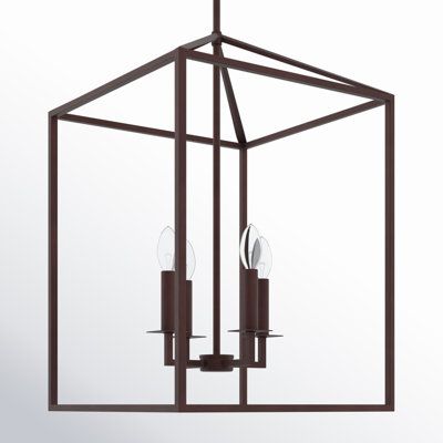 Ellis 4 - Light Dimmable Lantern Chandelier