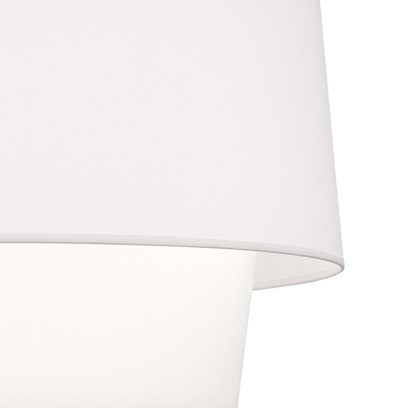 Decker Floor Lamp, Ascot White, Modern Brass