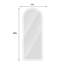 Miroir pleine longueur de 65 po x 21 po à DEL, à intensité variable, haute définition et antidéflagrant, debout ou fixé au mur