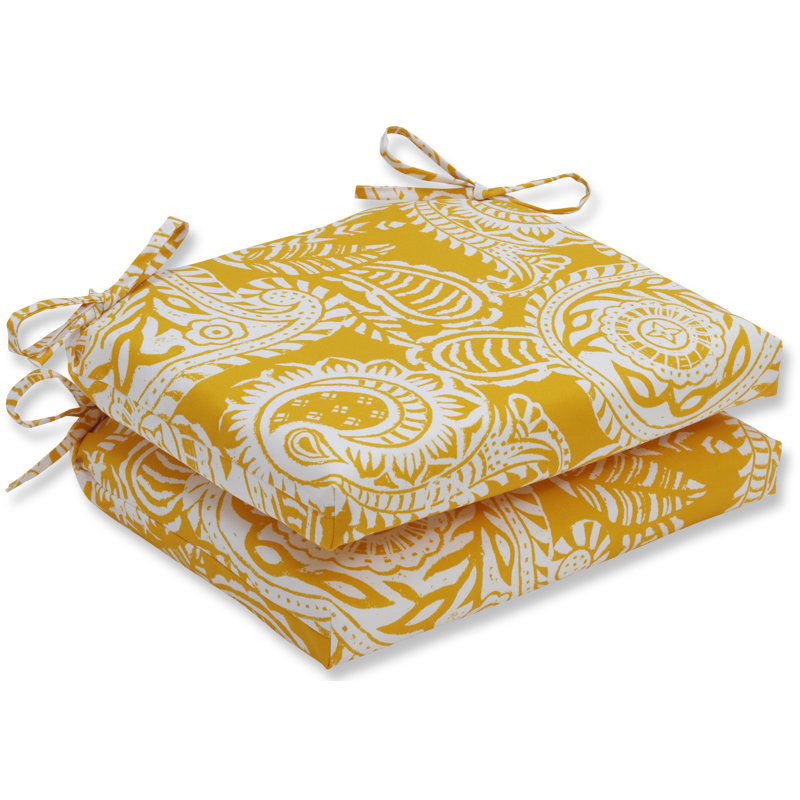 Coussin de tabouret de bar intérieur / extérieur, Jaune