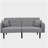 Folding Single Sofa Bed with Stereo (Gray)