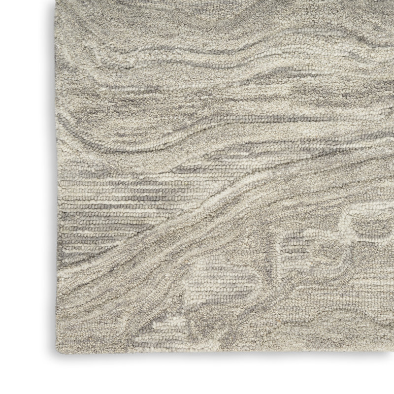Cahide Abstract Handmade Area Rug, Rectangle 236 x 297cm