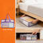 Sacs de rangement transparents avec double fermeture à glissière, organisateurs sous le lit et garde-robe de grande capacité 40L pour vêtements, couvertures et articles saisonniers, paquet de 6