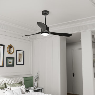 52" 3-Blade Standard Ceiling Fan with LED Lights Remote Control