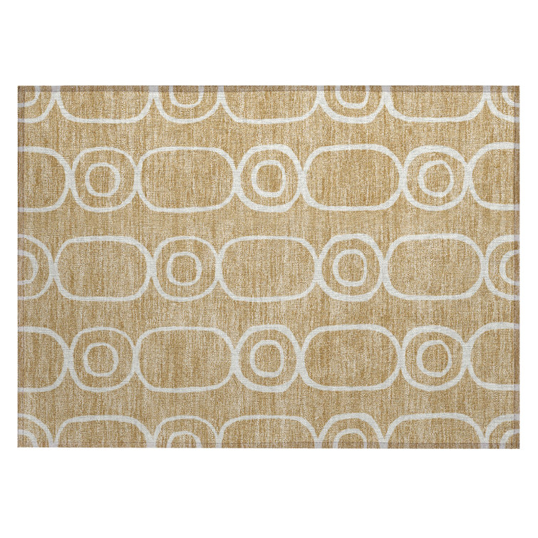 Machine Washable Indoor/Outdoor Dyar ACN2344 Geometric Rug