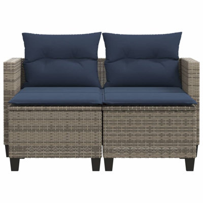 48'' Wide Rectangle Patio Sofa with Cushions