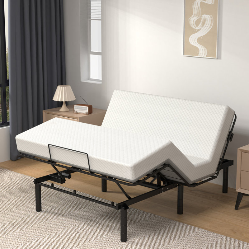 Base de lit réglable à dégagement zéro avec deux ports USB et capacité de 750 lb