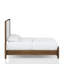 Grand lit tapissier en noyer