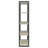 Loomis Whitewashed Grey 4-Shelf Bookshelf
