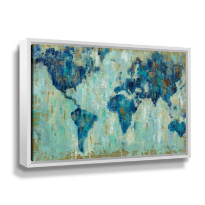 Carte du monde - reproduction sur toile