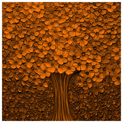 Bronze Floral Tree Comforter