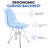 Northfleet Acrylic Dining Chair – Modern Eiffel Base Ghost Chair Accent Seating in Single, Set of 2, or Set of 4 – Gold or Chrome Legs for Banquet, Wedding, Office & Living Room Use-1860914923-1860914927-1819211791