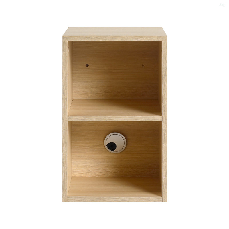 Petite étagère de rangement murale 12 po, contreplaqué, chêne blanc américain, Chêne blanc Américain