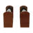 Aldarondo Decorative Hourglass Sand Timer Bookends - Modern Book Ends for Home, Bookshelf, or Desk Decor - Set of 2, 8", Brown-2111253686
