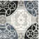 Tapis bleu / gris / noir en laine / viscose touffeté à la main Eaton Wyndham