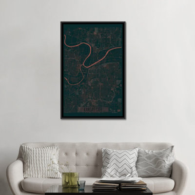" Kansas City Infrared Urban Blueprint Map " by Hubert Roguski