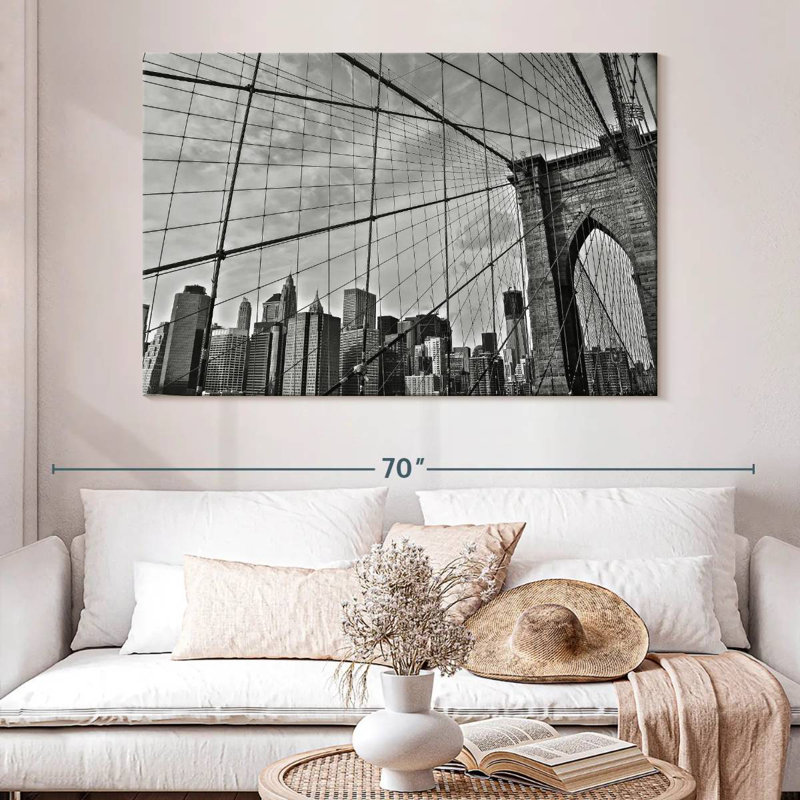Câbles Lilie Brooklyn Bridge, H 34 po x l 51 po