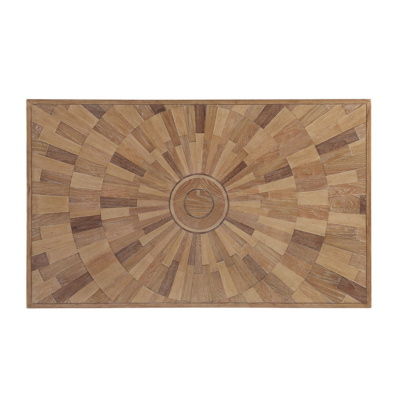 Los Altos Ducane 56'' Rectangular Brown Wood Outdoor Coffee Table