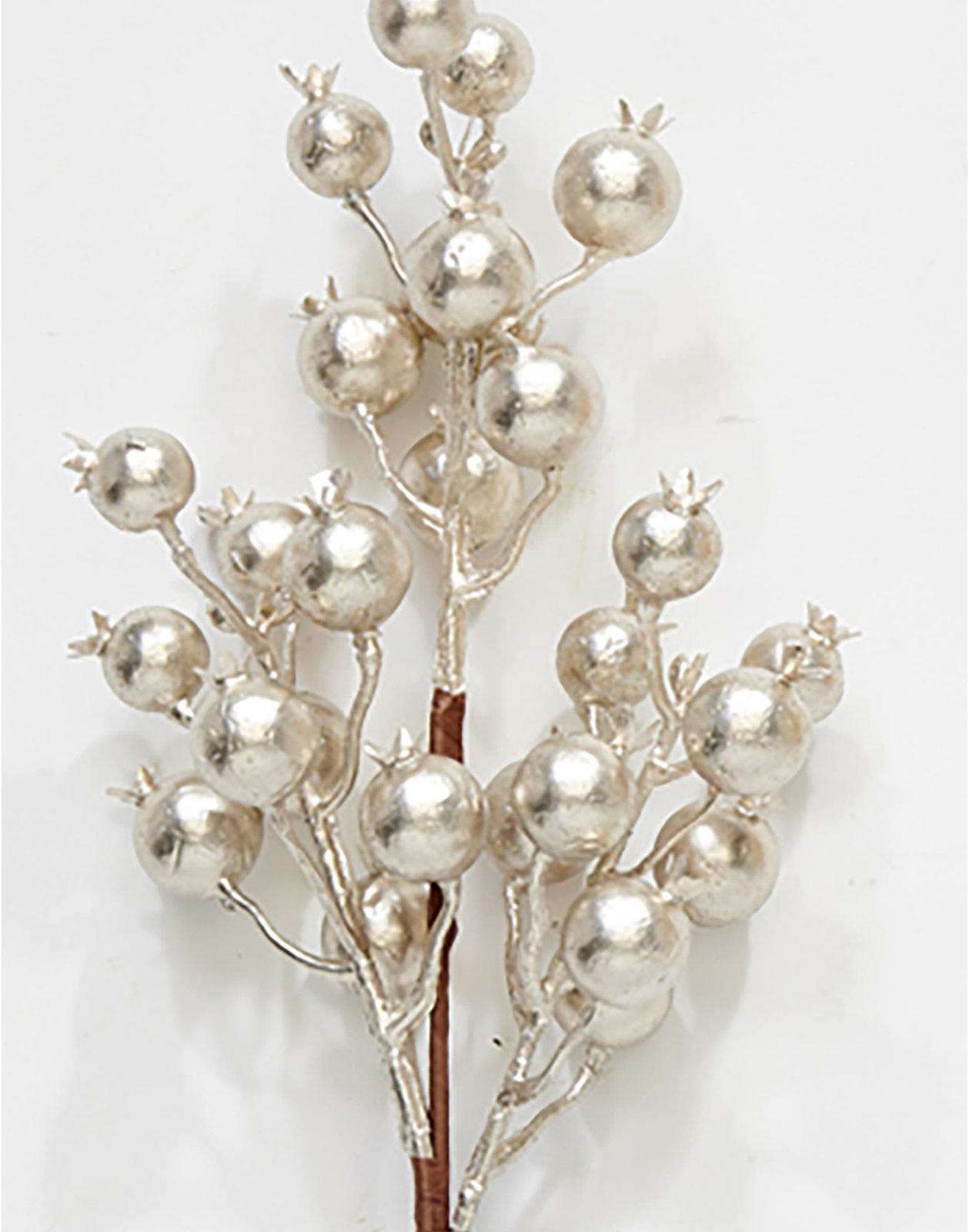 Holly Berry Floral Stems, Cream