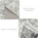 Modern Abstract Non Slip Washable Area Rug(Grey)