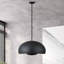 Luminaire suspendu noir 4 lumières Domma-644951548-644951550