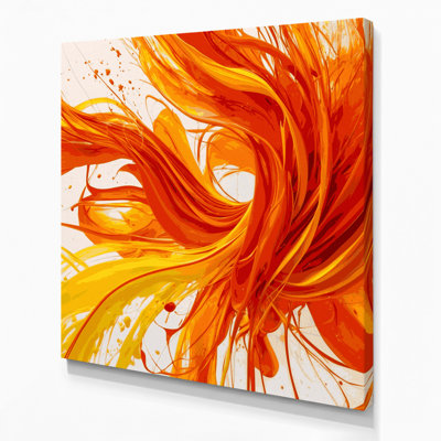«Lyrical Abstraction», art mural sur toile brune