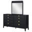 Traequan 8-drawer Dresser with Mirror Black