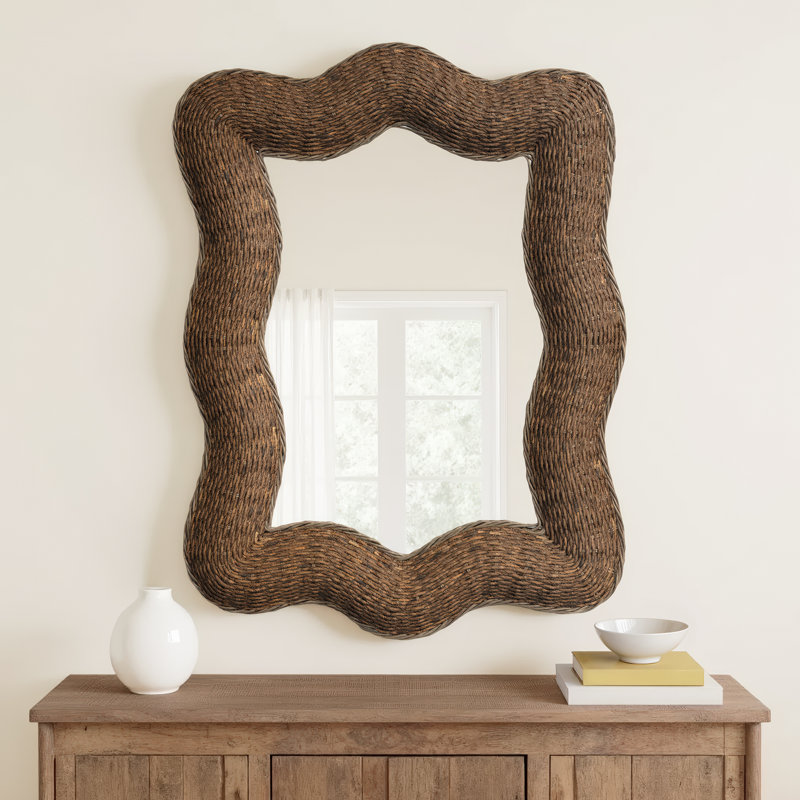 Incy Banana Leaf Wavy Mirror