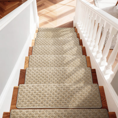 Tapis d'escalier bullnosé antidérapant (ensemble de 16)