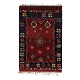 One-of-a-Kind Rectangle 3'2" X 4'9" Hand Knotted Area Rug