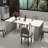 Multifunctional extendable console table-907173521