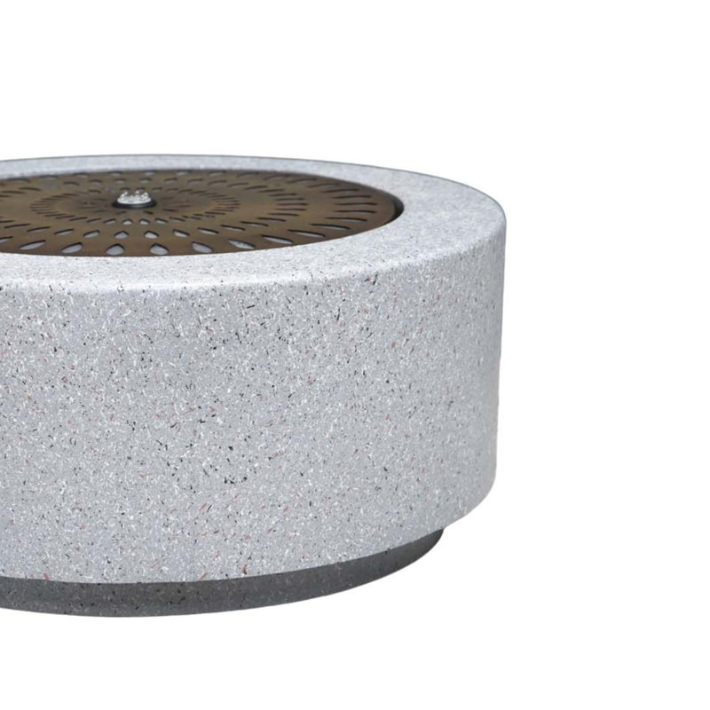 Outdoor Metal Fountain with Lights