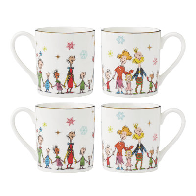 Mugs Merry Grinchmas, ensemble de 4