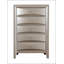 Commode Marilla G1503-CH avec tiroirs à queue d'aronde et finition champagne argentée, parfaite pour les chambres à coucher modernes-555652044