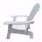 Outdoor Or Indoor Wood Adirondack Basic Accent Chair With An Hole To Hold Umbrella On The Arm