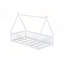 Lit simple en forme de tente avec garde-corps et lattes pour chambres d'enfants et espaces de couchage confortables-861574419