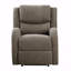 Avec fauteuil inclinable électrique et tissu d'ameublement en chenille brun