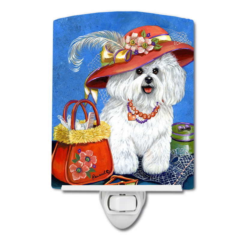 Veilleuse Westie, Bichon frisé - mademoiselle