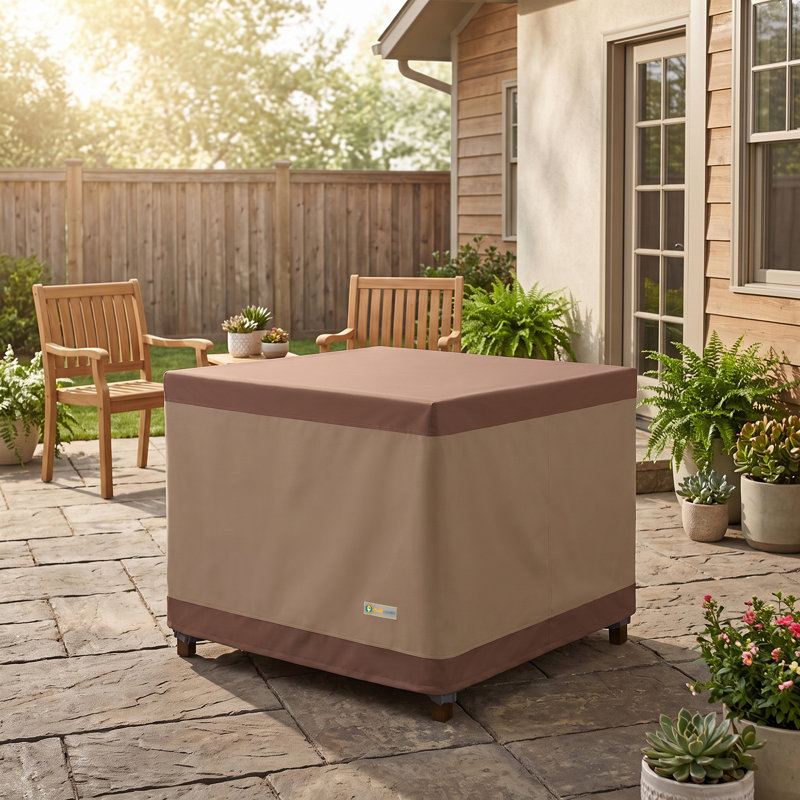 Khurram Outdoor Patio Table Cover, 32" H x 62" W x 62" D