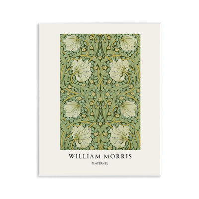 Plaque murale William Pimpernel symétrique William Morris, design par Vintage Hustle